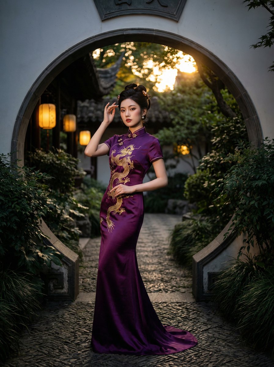 91国风旗袍视频拍摄